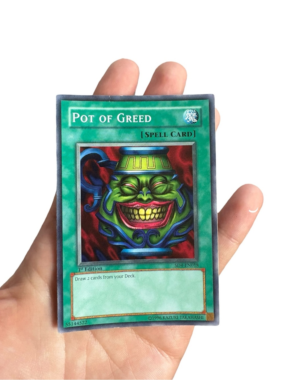 Yu-Gi-Oh! Pot of Greed SD4-EN018 1st Edition Common Spell Card